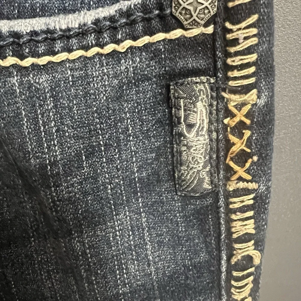 Silver Jeans Womens 28X31 Aiko‎ Mid Boot Dark Wash THICK STITCH - Picture 6 of 10